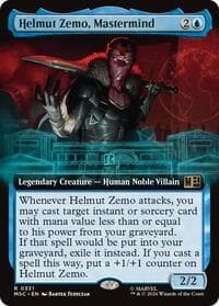Helmut Zemo, Mastermind (Extended Art) - Commander: Marvel Super Heroes - Magic: The Gathering card
