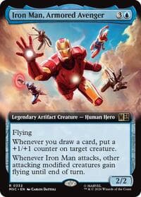 Iron Man, Armored Avenger (Extended Art) - Commander: Marvel Super Heroes - Magic: The Gathering card