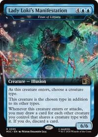 Lady Loki's Manifestation - Titan of Littjara (Extended Art) - Commander: Marvel Super Heroes - Magic: The Gathering card