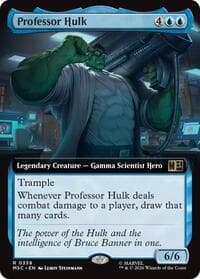 Professor Hulk (Extended Art) - Commander: Marvel Super Heroes - Magic: The Gathering card