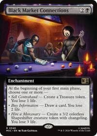 Black Market Connections (Extended Art) - Commander: Marvel Super Heroes - Magic: The Gathering card