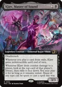 Klaw, Master of Sound (Extended Art) - Commander: Marvel Super Heroes - Magic: The Gathering card