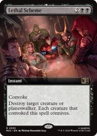 Lethal Scheme (Extended Art) - Commander: Marvel Super Heroes - Magic: The Gathering card