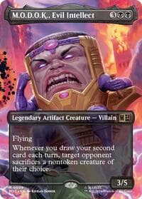 M.O.D.O.K., Evil Intellect (Borderless) - Commander: Marvel Super Heroes - Magic: The Gathering card