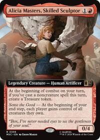 Alicia Masters, Skilled Sculptor (Extended Art) - Commander: Marvel Super Heroes - Magic: The Gathering card