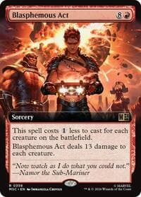 Blasphemous Act (Extended Art) - Commander: Marvel Super Heroes - Magic: The Gathering card