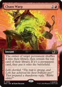 Chaos Warp (Extended Art) - Commander: Marvel Super Heroes - Magic: The Gathering card