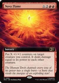 Nova Flame (Extended Art) - Commander: Marvel Super Heroes - Magic: The Gathering card