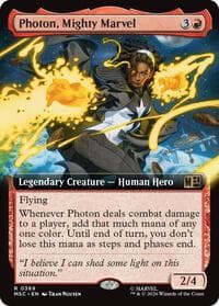 Photon, Mighty Marvel (Extended Art) - Commander: Marvel Super Heroes - Magic: The Gathering card