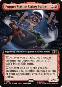 Puppet Master, String Puller (Extended Art) - Commander: Marvel Super Heroes - Magic: The Gathering card
