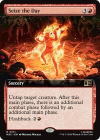 Seize the Day (Extended Art) - Commander: Marvel Super Heroes - Magic: The Gathering card