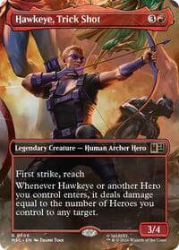 Hawkeye, Trick Shot (Borderless) - Commander: Marvel Super Heroes - Magic: The Gathering card
