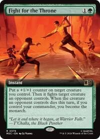 Fight for the Throne (Extended Art) - Commander: Marvel Super Heroes - Magic: The Gathering card