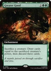 Greater Good (Extended Art) - Commander: Marvel Super Heroes - Magic: The Gathering card