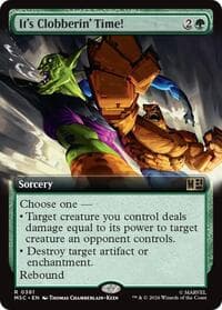 It's Clobberin' Time! (Extended Art) - Commander: Marvel Super Heroes - Magic: The Gathering card