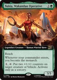 Nakia, Wakandan Operative (Extended Art) - Commander: Marvel Super Heroes - Magic: The Gathering card