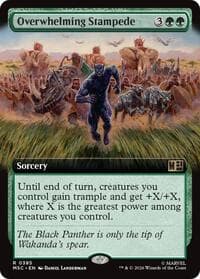 Overwhelming Stampede (Extended Art) - Commander: Marvel Super Heroes - Magic: The Gathering card