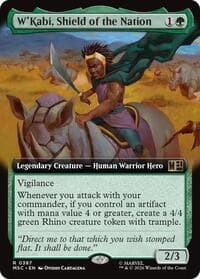 W'Kabi, Shield of the Nation (Extended Art) - Commander: Marvel Super Heroes - Magic: The Gathering card