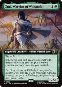 Zuri, Warrior of Wakanda (Extended Art) - Commander: Marvel Super Heroes - Magic: The Gathering card
