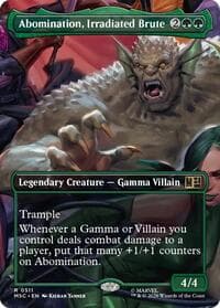Abomination, Irradiated Brute (Borderless) - Commander: Marvel Super Heroes - Magic: The Gathering card