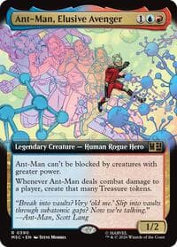 Ant-Man, Elusive Avenger (Extended Art) - Commander: Marvel Super Heroes - Magic: The Gathering card