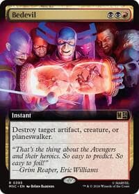 Bedevil (Extended Art) - Commander: Marvel Super Heroes - Magic: The Gathering card