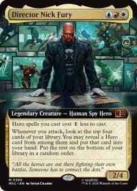 Director Nick Fury (Extended Art) - Commander: Marvel Super Heroes - Magic: The Gathering card