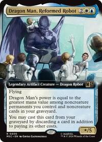 Dragon Man, Reformed Robot (Extended Art) - Commander: Marvel Super Heroes - Magic: The Gathering card