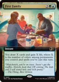 First Family (Extended Art) - Commander: Marvel Super Heroes - Magic: The Gathering card
