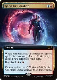 Galvanic Iteration (Extended Art) - Commander: Marvel Super Heroes - Magic: The Gathering card