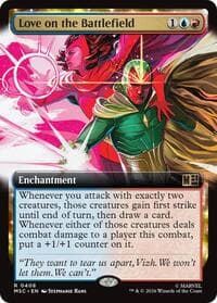 Love on the Battlefield (Extended Art) - Commander: Marvel Super Heroes - Magic: The Gathering card