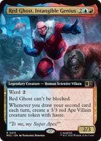 Red Ghost, Intangible Genius (Extended Art) - Commander: Marvel Super Heroes - Magic: The Gathering card