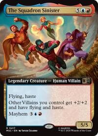 The Squadron Sinister (Extended Art) - Commander: Marvel Super Heroes - Magic: The Gathering card