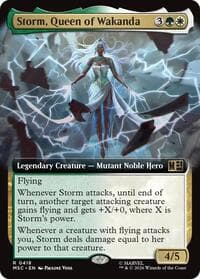 Storm, Queen of Wakanda (Extended Art) - Commander: Marvel Super Heroes - Magic: The Gathering card