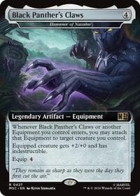 Black Panther's Claws - Hammer of Nazahn (Extended Art) - Commander: Marvel Super Heroes - Magic: The Gathering card