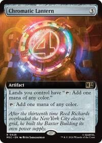 Chromatic Lantern (Extended Art) - Commander: Marvel Super Heroes - Magic: The Gathering card