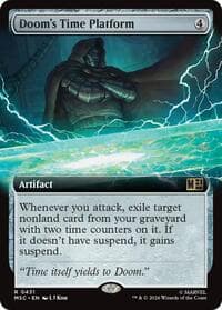 Doom's Time Platform (Extended Art) - Commander: Marvel Super Heroes - Magic: The Gathering card