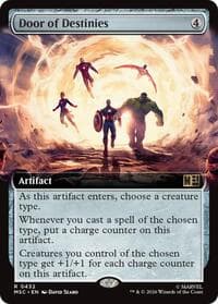 Door of Destinies (Extended Art) - Commander: Marvel Super Heroes - Magic: The Gathering card