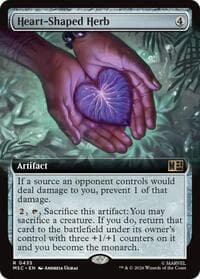 Heart-Shaped Herb (Extended Art) - Commander: Marvel Super Heroes - Magic: The Gathering card