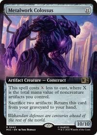 Metalwork Colossus (Extended Art) - Commander: Marvel Super Heroes - Magic: The Gathering card