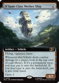 N'Yami-Class Mother Ship (Extended Art) - Commander: Marvel Super Heroes - Magic: The Gathering card