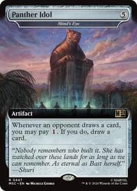 Panther Idol - Mind's Eye (Extended Art) - Commander: Marvel Super Heroes - Magic: The Gathering card
