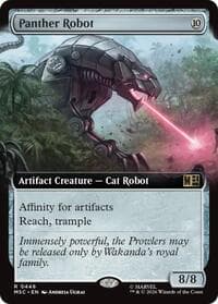 Panther Robot (Extended Art) - Commander: Marvel Super Heroes - Magic: The Gathering card