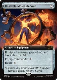 Unstable Molecule Suit (Extended Art) - Commander: Marvel Super Heroes - Magic: The Gathering card