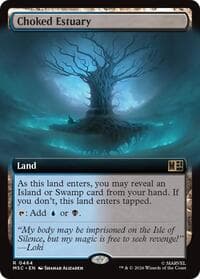 Choked Estuary (Extended Art) - Commander: Marvel Super Heroes - Magic: The Gathering card