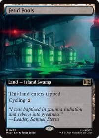 Fetid Pools (Extended Art) - Commander: Marvel Super Heroes - Magic: The Gathering card