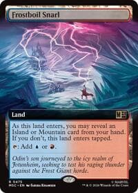 Frostboil Snarl (Extended Art) - Commander: Marvel Super Heroes - Magic: The Gathering card