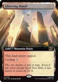 Glittering Massif (Extended Art) - Commander: Marvel Super Heroes - Magic: The Gathering card