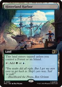 Hinterland Harbor (Extended Art) - Commander: Marvel Super Heroes - Magic: The Gathering card