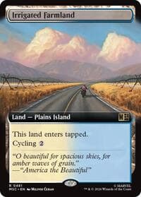 Irrigated Farmland (Extended Art) - Commander: Marvel Super Heroes - Magic: The Gathering card